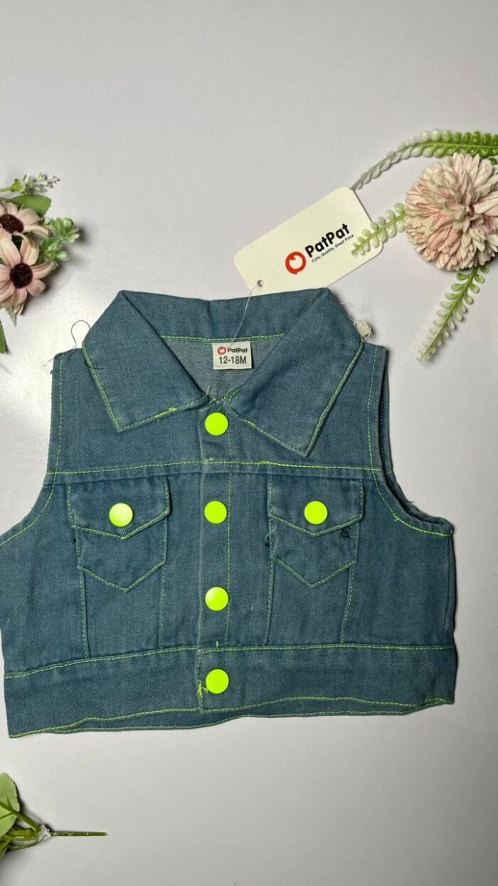 Baby Girl Mini Sleeveless Jacket S6