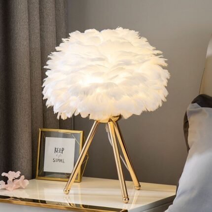 Furry Bedside Lamp